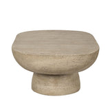 LOGAN CEMENT COFFEE TABLE - Top-Down View
