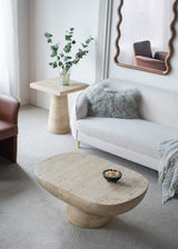 LOGAN CEMENT COFFEE TABLE - Close-Up Angle
