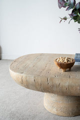 LOGAN CEMENT COFFEE TABLE - Low Angle