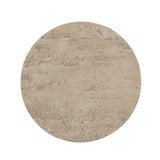 LOGAN CEMENT ROUND SIDE TABLE - Top-Down View