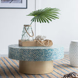 GOA SHELL COFFEE TABLE - Top-Down View