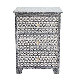 SANTA FE SIDE SHELL INLAY SIDE TABLE - Front View