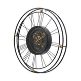 TRAVELER WALL CLOCK WITH MOVING 3D MECHANISM - Front View