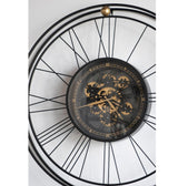 TRAVELER WALL CLOCK WITH MOVING 3D MECHANISM - Rear View