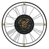 TRAVELER WALL CLOCK WITH MOVING 3D MECHANISM - Close-Up Angle