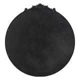 ROUND ORNATE METALLIC WALL MIRROR - 45-Degree Angle