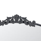 ORNATE METALLIC WALL MIRROR - Top-Down View