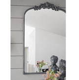 ORNATE METALLIC WALL MIRROR - Rear View