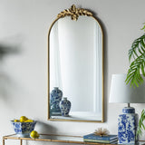 MARION TALL GOLD WALL MIRROR - Close-Up Angle