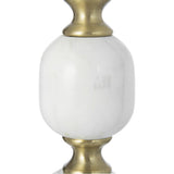PEBBLE MARBLE AND ALUMINUIM HAND MADE SIDE TABLE - Rear View