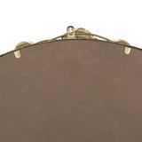 GOLD LEAF DESIGNER WALL MIRROR - Rear View