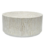 PURIST MOTHER OF PEARL HAND MADE COFFEE TABLE