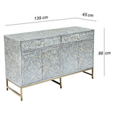 MOTHER OF PEARL HAND MADE SWISH SIDEBOARD - Extra Image