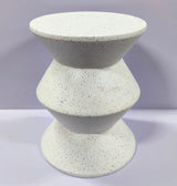 MOSS CEMENT SIDE TABLE - Side View