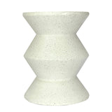 MOSS CEMENT SIDE TABLE - Top-Down View