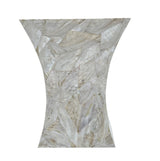 GLEESON MOTHER OF PEARL HAND MADE SIDE TABLE - 45-Degree Angle