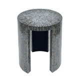 MONO MOTHER OF PEARL HAND MADE SIDE TABLE - Top-Down View