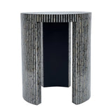 MONO MOTHER OF PEARL HAND MADE SIDE TABLE - 45-Degree Angle