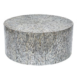 MONT BLANC MOTHER OF PEARL HAND MADE COFFEE TABLE - Front View