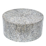 MONT BLANC MOTHER OF PEARL HAND MADE COFFEE TABLE - Side View