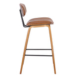 RETRO KITCHEN BENCH HEIGHT CHAIR - Side View