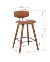 RETRO KITCHEN BENCH HEIGHT CHAIR - 45-Degree Angle