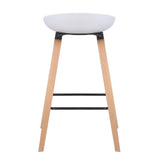 COMFY BAR STOOL WHITE - Top-Down View