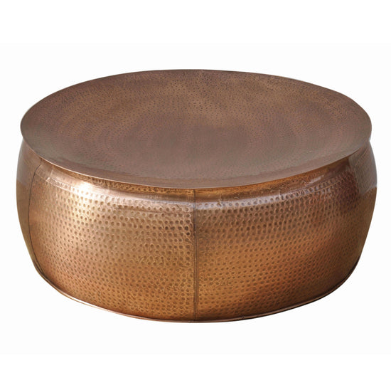 BRONZE LOOK HAMMERED COFFEE TABLE
