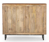COWHIDE PATCHWORK CHEST OF DRAWERS - Low Angle
