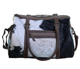 COWHIDE DUFFLE BAG - Front View