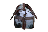COWHIDE DUFFLE BAG - Top-Down View