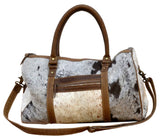 COWHIDE DUFFLE BAG - 45-Degree Angle