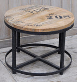 NO 208 HARDWOOD ROUND COFFEE TABLE - Front View