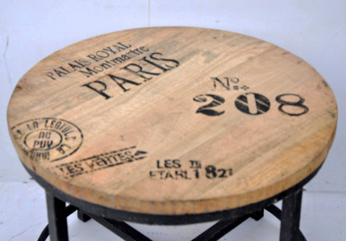 NO 208 HARDWOOD ROUND COFFEE TABLE