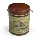CYCLINDRICAL BICYCLE OTTOMAN - Side View