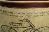 CYCLINDRICAL BICYCLE OTTOMAN - 45-Degree Angle