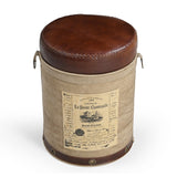 CYLINDRICAL CHATEAU OTTOMAN - Front View