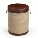CYLINDRICAL CHATEAU OTTOMAN - 45-Degree Angle