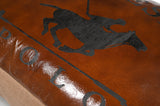 LARGE CHARLESTON POLO HAND MADE CUSHION - Top-Down View