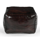SQUARE CHOCOLATE OTTOMAN - Front View