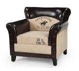 CHARLESTON POLO VINTAGE ARM CHAIR - Front View