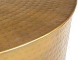 HAMMERED COFFEE TABLE - Top-Down View