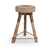 INDUSTRIAL NUMBER 3 WIND UP BAR STOOL - Top-Down View