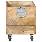INDUSTRIAL RECYCLE BASKET ON CAST IRON WHEELS - Extra Image