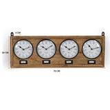 World Timber Clock - 45-Degree Angle