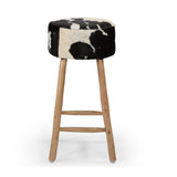 COWHIDE BAR STOOL - Front View