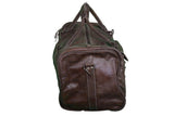 OVERNIGHT LEATHER DUFFLE BAG - Front View