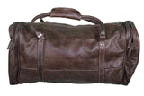 OVERNIGHT LEATHER DUFFLE BAG - Side View