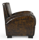 ARMSTRONG HAND MADE LEATHER ARM CHAIR - Extra Image