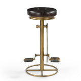 INDUSTRIAL HAND MADE BICYCLE STOOL - Side View